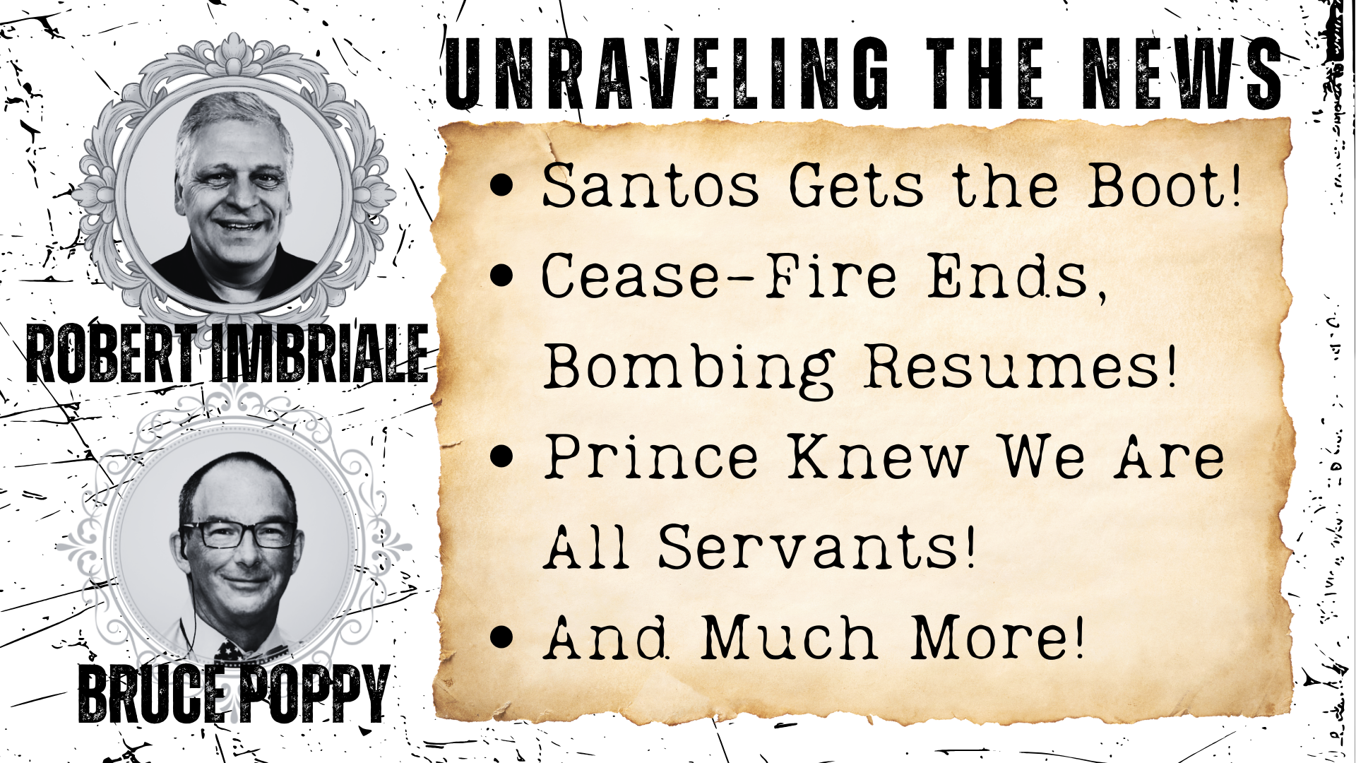 12.1.2023:  SANTOS GETS THE BOOT | CEASE-FIRE ENDS, BOMBING RESUMES | PRINCE KNEW WE ARE ALL SERVANTS | AND MORE